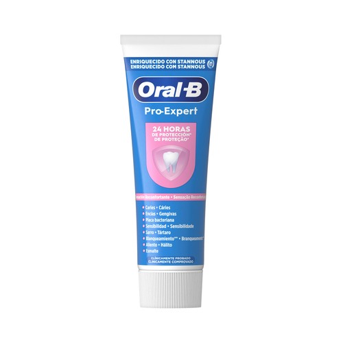ORAL-B Pro-expert sensación reconfortante Pasta de dientes contra la sensibiliad dental, sabor menta suave 75 ml.