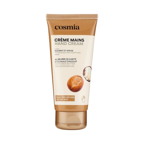 COSMIA Crema nutritiva con manteca de karite y aceite de aguacate para pieles muy secas 100 ml.