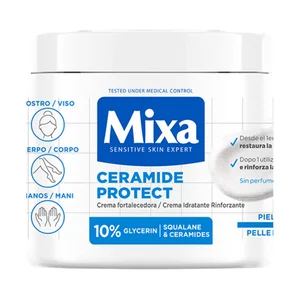 MIXA Crema fortalecedora Ceramide protect, para pieles muy secas 400 ml.