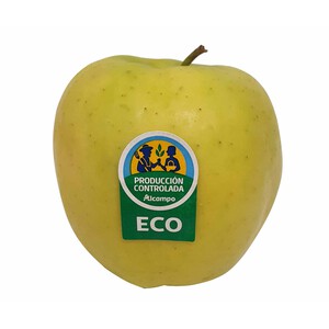 Manzanas golden ecológica ALCAMPO PRODUCCIÓN CONTROLADA Bandeja 700 g.