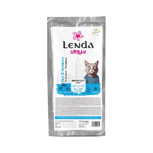 LENDA URBAN Alimento seco de gato indoor esterilizado 2kg