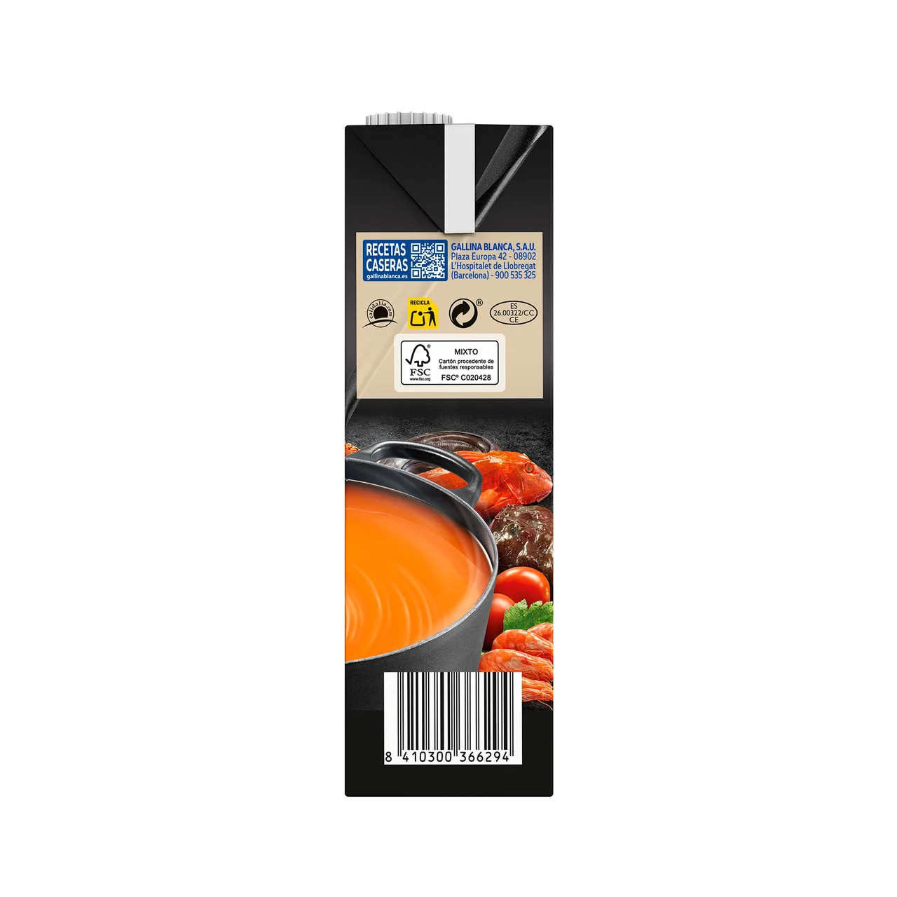Fumet de pescado de roca y marisco 1 l.
