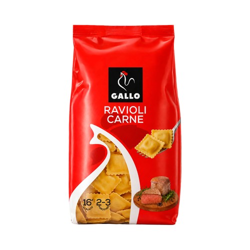 GALLO Ravioli relleno de carne 250 g.