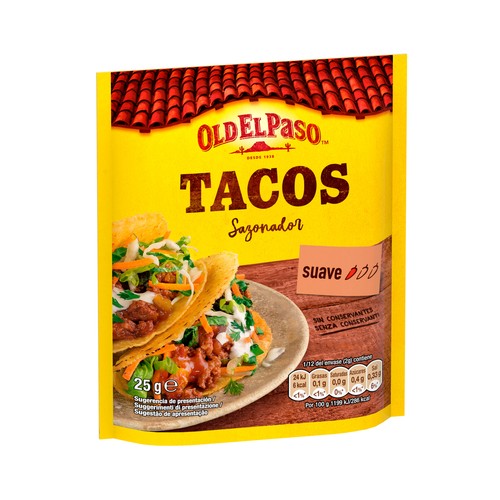 OLD EL PASO Sazonador para tacos  25 g.