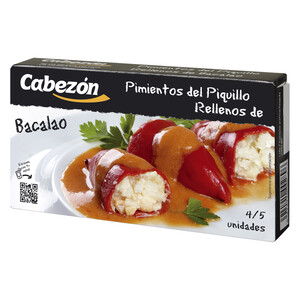 CABEZÓN Pimientos rellenos bacalao 4/5 uds. CABEZÓN 200 g.
