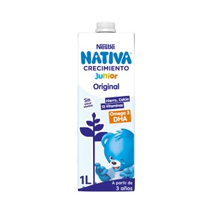 Nestlé Junior Original Leche (3) de Crecimiento Líquida, a Partir de 3 Años 1 L. 1000 ML