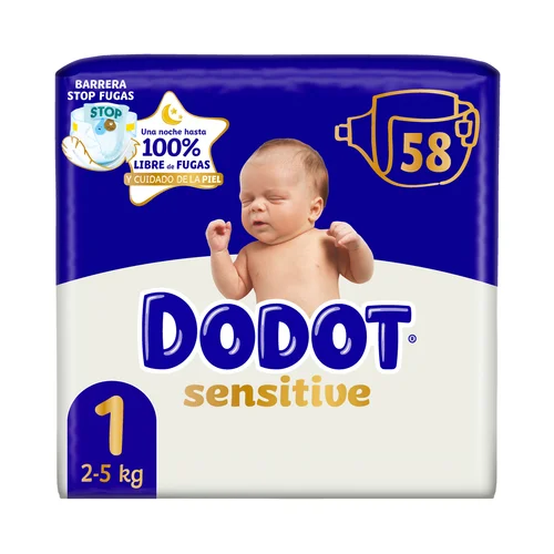 Sensitive Pañales talla 0 para recien nacidos (-3 kg) 24 uds.
