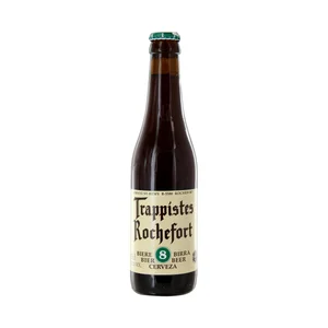 ROCHEFORT-8 Cerveza trapense belga botella 33 cl.