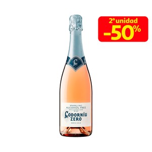 CODORNIU Zero Vino rosado espumoso 0% alcohol botella 75 cl.