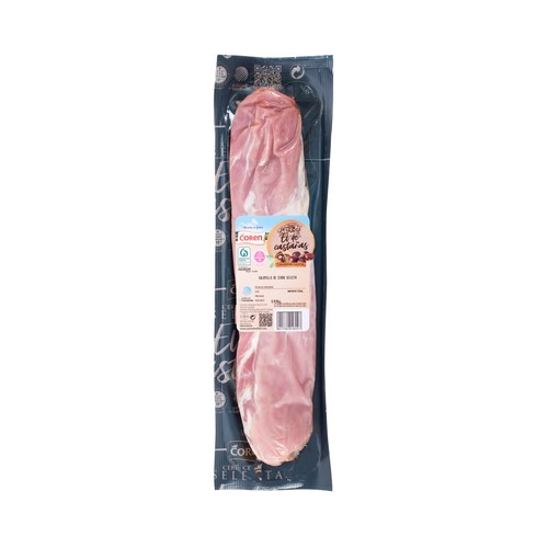 COREN Selecta Solomillo de cerdo alimentado con castañas, criado en Galicia.