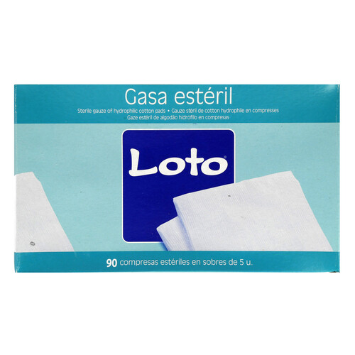 LOTO Gasas estériles LOTO 90 uds