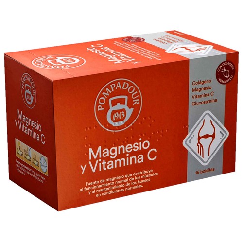 POMPADOUR Infusion de magnesio y vitamina C 15 uds. 45 g.