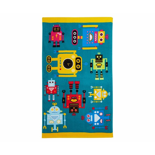 Toalla de playa velour infantil, 70x120cm, 100% algodón, 320g/m², ACTUEL. diferentes modelos, 1 unidad.