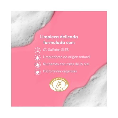 DOVE Gel renovador para baño o ducha con extracto de rosa y peonia 720 ml.