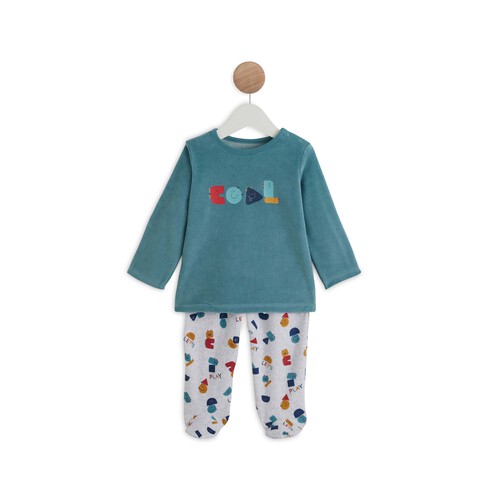 Pijama de terciopelo para bebé IN EXTENSO, talla 92.