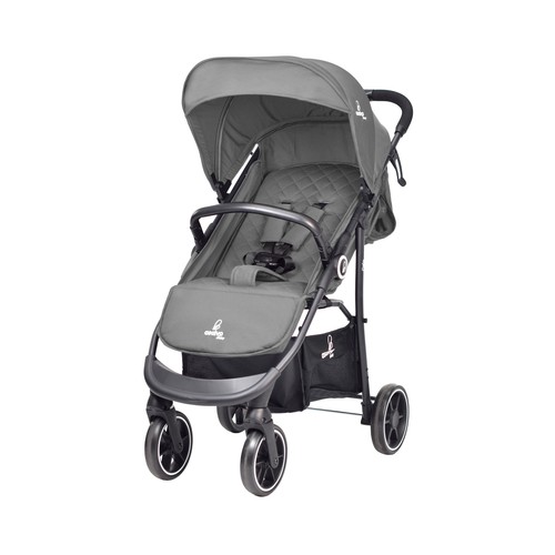 Cochecito de paseo trío ASALVO OSLO de 0 a 22 kg, con capazo, silla paseo y silla auto, color gris.