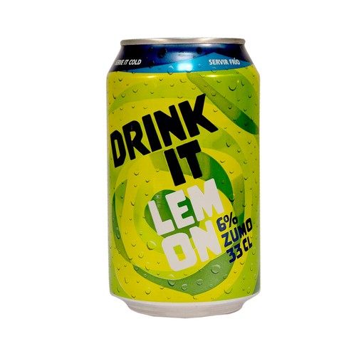 DRINK IT Refresco de limón con gas lata 33 cl.