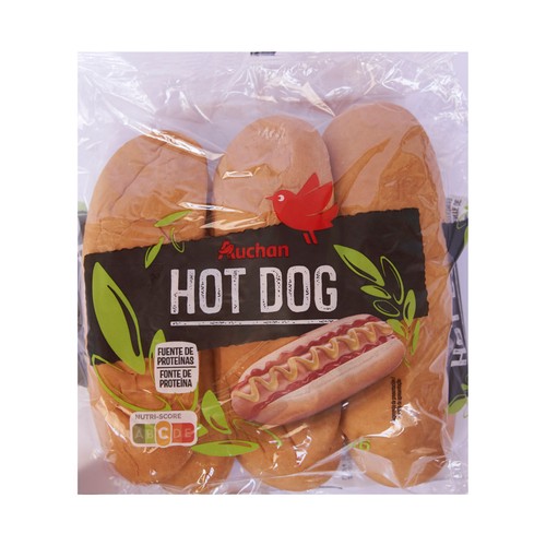 PRODUCTO ALCAMPO Pan para perritos calientes (hot dogs)  6 uds. 330 g.