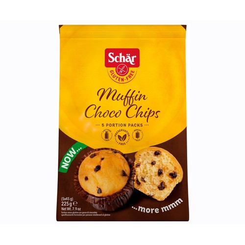 SCHAR Magdalenas con pepitas de chocolate 225 g.