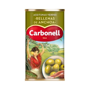 CARBONELL Aceituna rellena de anchoa 150 g.