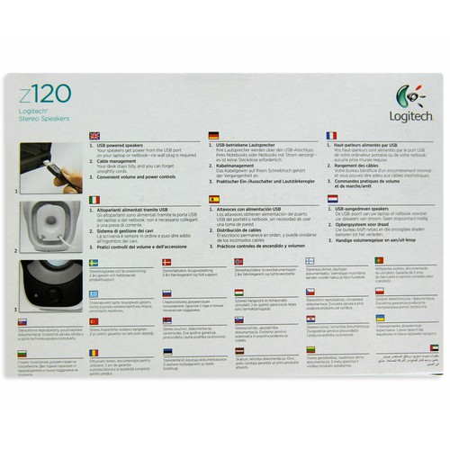 Altavoces 2.0 LOGITECH Z-120, 1,2W, control volumen, conexión Usb,