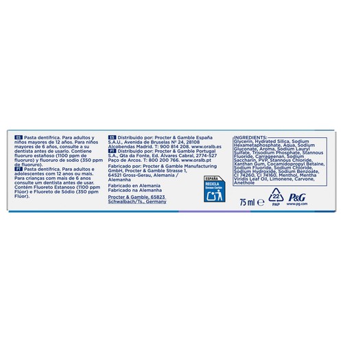 ORAL-B Pro-expert blanqueamiento saludable Pasta de dientes blanqueante con sabor a menta verde 75 ml.