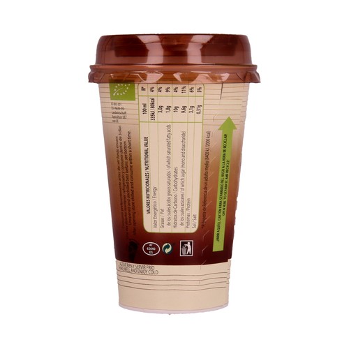 COOLIFE Bebida de café cappuccino de cultivo ecológico 230 ml.