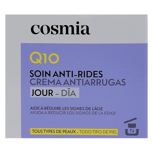 COSMIA Q10 Recarga de crema facial de día antiarrugas, para todo tipo de pieles 50 ml.