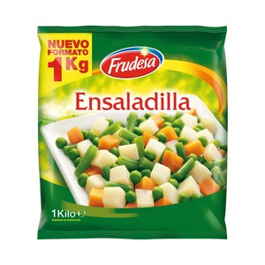 Imagen de FRUDESA Ensaladilla (judia verde, patata, zanahoria y guisantes) congelada FRUDESA 1 kg.