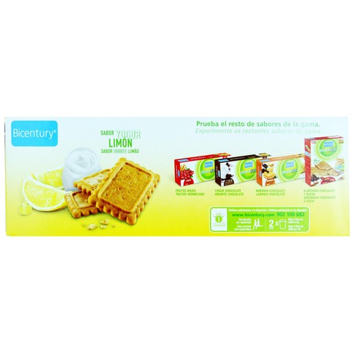 BICENTURY Galletas Devoragrasa Sabor Yogur de Limón BICENTURY 168 g.