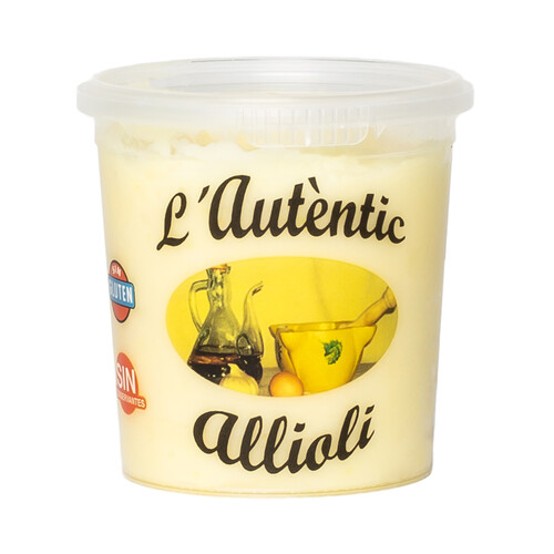L'AUTÉNTIC Allioli tradicional, elaborado sin conservantes ni gluten L'AUTÈNTIC 135 g.