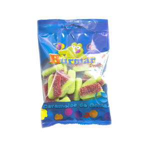 Imagen de BURMAR Caramelos de goma, tajadas de sandía ácida 100 g.