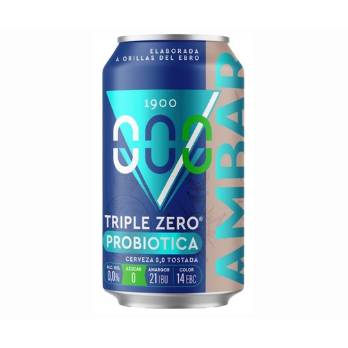 AMBAR Cerveza tostada triple zero 33 cl.
