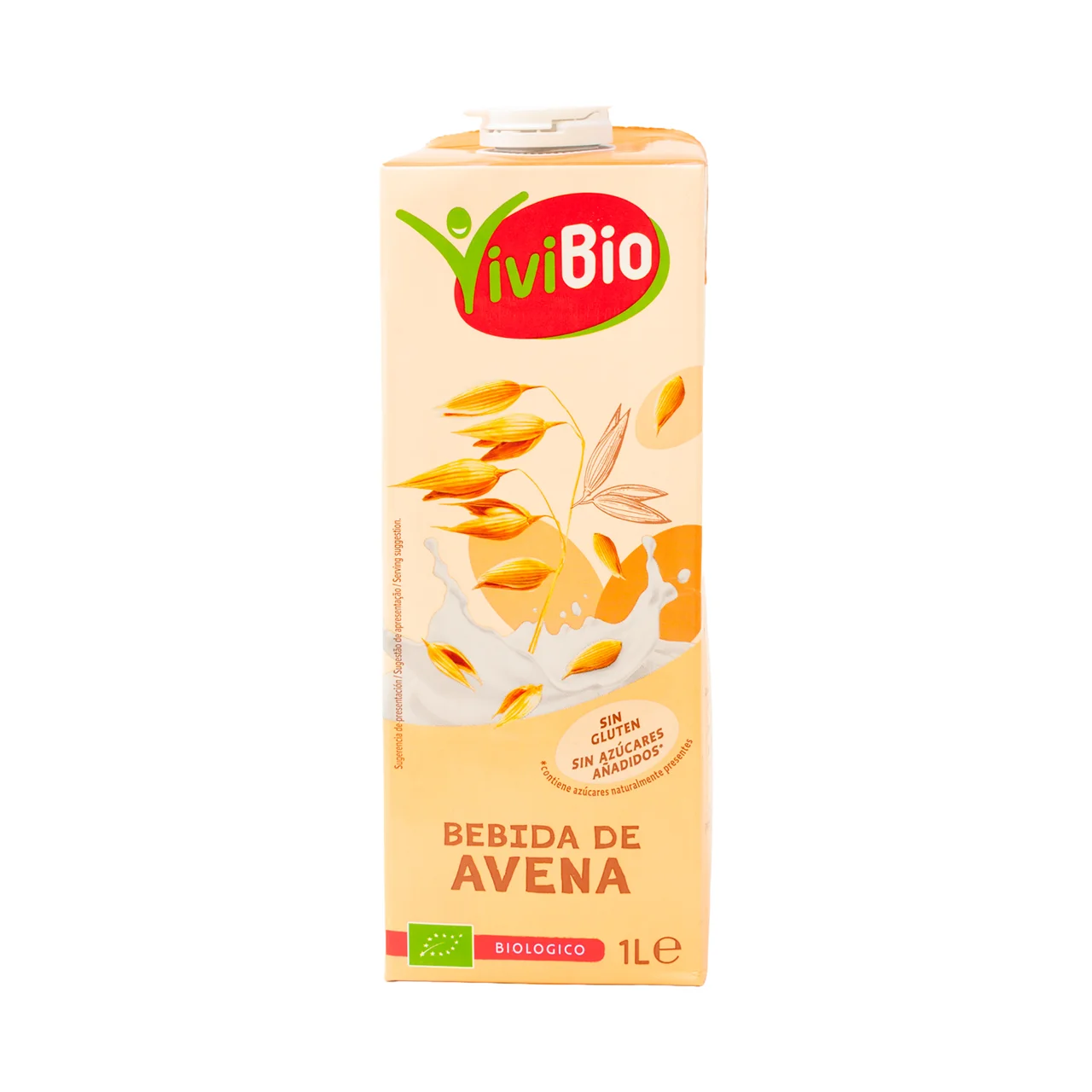 VIVIBIO Bebida vegetal de avena ecológica, sin azúcares añadidos 1 l.