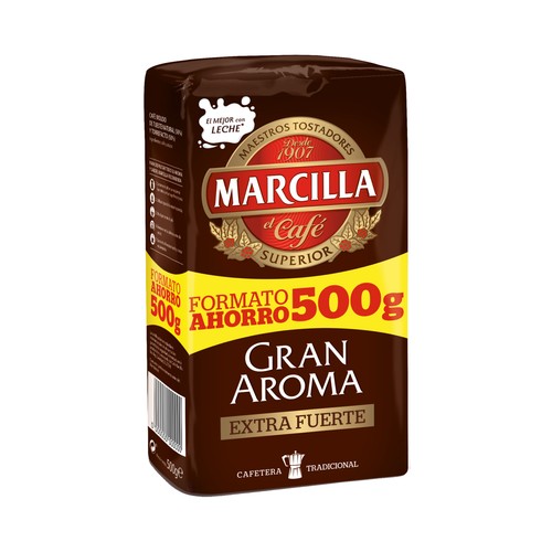 Café molino, gran aroma extra fuerte MARCILLA 500 g.