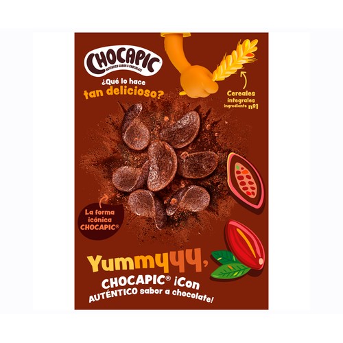 CHOCAPIC Cereales de chocolate CHOCAPIC 375 g.