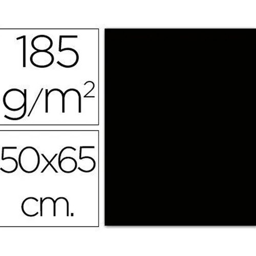 Cartulina Iris negro 185g 50x65cm CANSON.