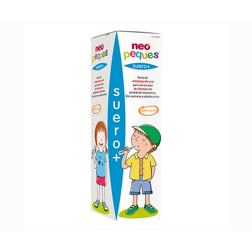 NEO PEQUES Suero rehidratante sabor frutas con azúcares y edulcorantes 5 x 50 ml.