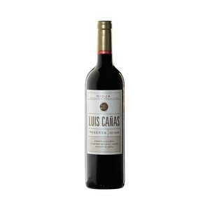 LUIS CAÑAS  Vino tinto reserva con D.O. Ca. Rioja botella 75 cl.