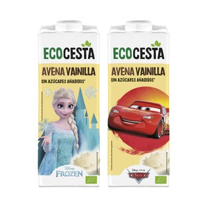 ECOCESTA Bebida de avena ecológica con sabor a vainilla y sin azúcares añadidos 1 l.