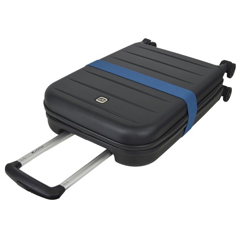 Maleta de cabina rígida tipo trolley extensible,  35x51x9 cm, color negro AIRPORT ALCAMPO.