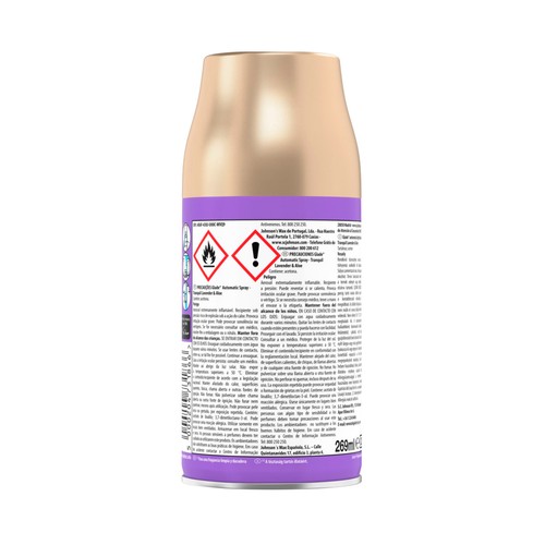 GLADE Recambio para ambientador automático en spray con frangancia a lavanda y aloe vera 269 ml.
