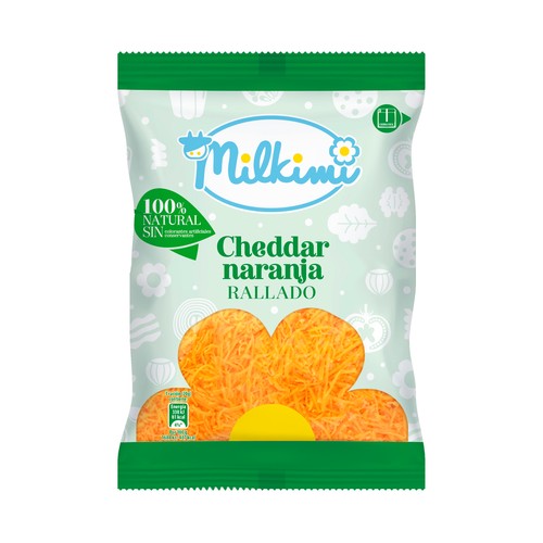 MILKIMI Queso cheddar rallado MILKIMI 150 g.