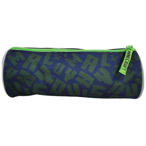 Estuche portatodo redondo 1 compartimento. MINECRAFT