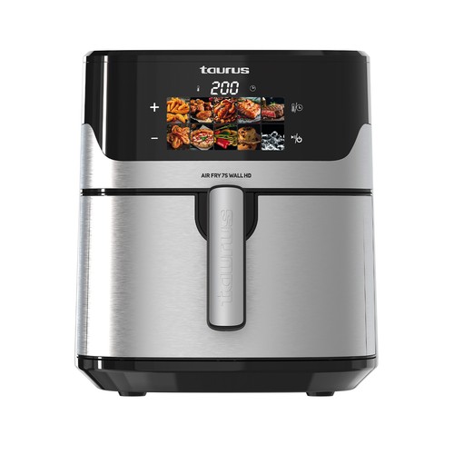 Freidora de aire 6,5L TAURUS 7S WALL, 1600W, cesto desmontable.
