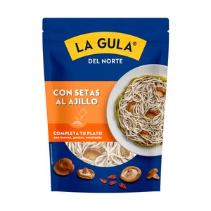 LA GULA DEL NORTE Sucedáneo de angulas con setas al ajillo 130 g.