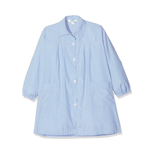 Babi azul de cuadros, talla 5.