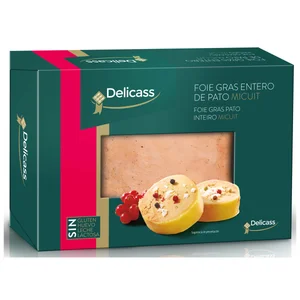 DELICASS Foie gras de pato entero 200 g.
