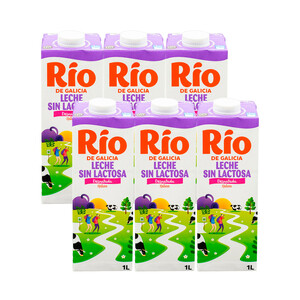 precios Río Leche De Vaca Desnatada Y Sin Lactosa, De Origen 100% Gallego 6 X 1 L. en Alcampo