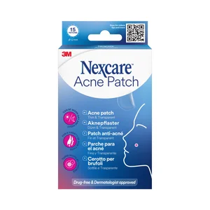 NEXCARE Parches para el acné, finos y transparentes 15 uds.